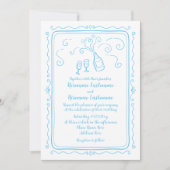 grillige hand getrokken doedel aangepaste kleur br kaart (Voorkant)