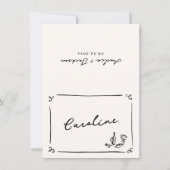 grillige hand getrokken plaats kaart (Voorkant)