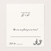 grillige hand getrokken plaats kaart (Buitenkant ongevouwen)