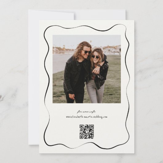 grillige hand getrokken wijngaard golvende grens b kaart (Achterkant)