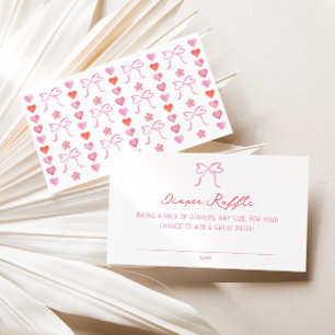 Grillige Hartjes Baby Shower Luiers Raffle Informatiekaartje