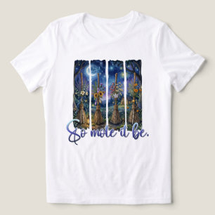 Grillige Hekserige Bloemige Zo Moge Het Zijn Hemel Tri-Blend Shirt
