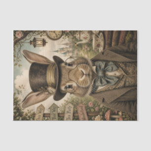 Grillige Hoedenmaker Haas Tissue Decoupage Papier