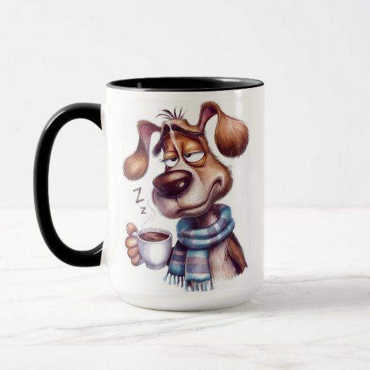 Grillige hond mok (Links)