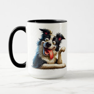 grillige hond mok