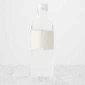 Grillige kalligrafie afstudeerboog waterfles etiket (Achterkant)