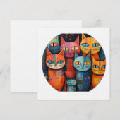 Grillige Kat Kaart (Voorkant / Achterkant)