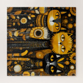 Grillige katten legpuzzel (Horizontaal)