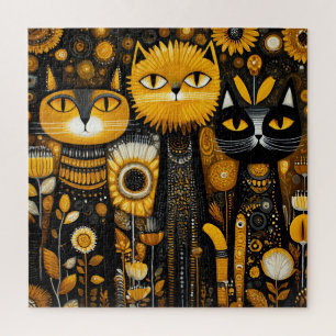Grillige katten legpuzzel