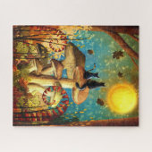 grillige kattepuzzel legpuzzel (Horizontaal)