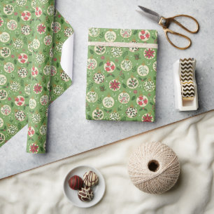 Grillige Kerstbal Inpakpapierrol Cadeaupapier