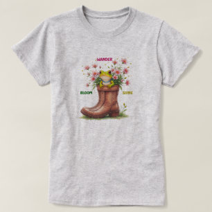 grillige kikkerbloei T-shirt
