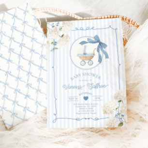 Grillige Koets Franse kinderkamer Blauwe Baby show Kaart
