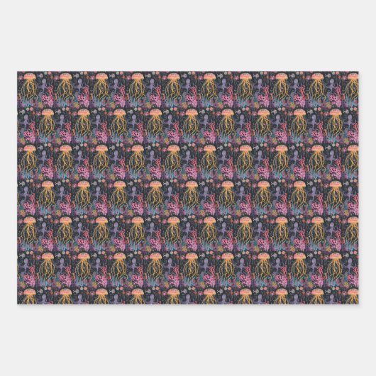 grillige kwal inpakpapier vel (Voorkant 3)