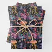 grillige kwal inpakpapier vel (In situ)