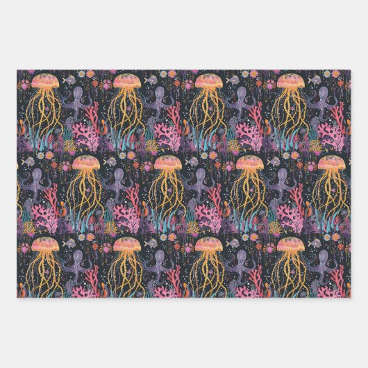 grillige kwal inpakpapier vel (Voorkant)