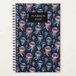 grillige kwal oceaan patroon planner