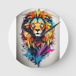 grillige leeuw droom muur klok