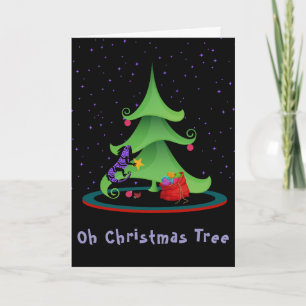 Grillige Leguaan Oh Kerstboom Kaart