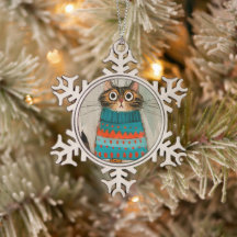 Grillige lelijke kersttrui Cookie Kat