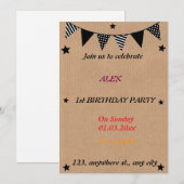 grillige libel verjaardagsuitnodiging kaart (Voorkant / Achterkant)