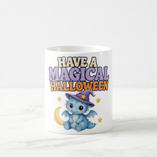 Grillige Maan en Heks Draak Halloween Koffie Koffiemok