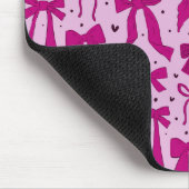 grillige magenta bogen patroon muismat (Hoek)