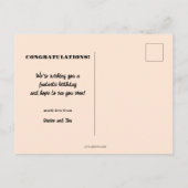 Grillige Meisjesachtige Grappige Foto's Pastelkleu Briefkaart (Achterkant)