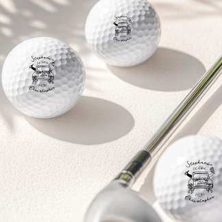 Grillige met de hand getekende krabbels stel pas g golfballen