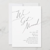 Grillige minimalistische script ontvluchtingsaanko kaart (Voorkant)