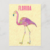 Grillige Mozaïek Flamingo Ontwerp Briefkaart (Voorkant)