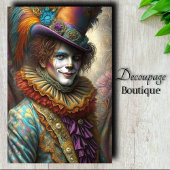 Grillige Nar Decoupage Tissuepapier
