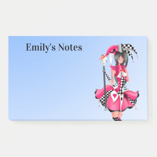 Grillige Nar en Poppenkoning  Post-it® Notes (Voorkant)