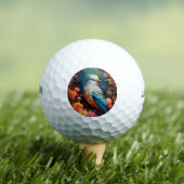 grillige Natuur blue bird Golfballen (Insitu Shirt)