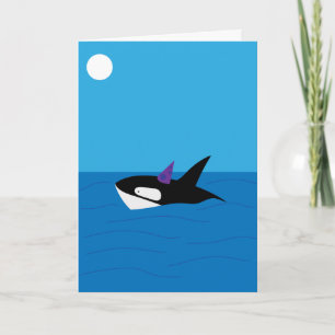 Grillige Orka, Heb een Walvis van een Verjaardag Kaart