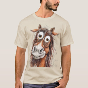 Grillige paard t-shirt