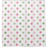 grillige pastel polka dot douchegordijn (Voorkant)