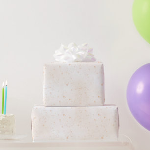 Grillige Perzik Stippen Verjaardag Cadeaupapier