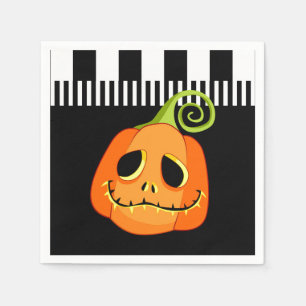 Grillige Pompoen Halloween Kostuum Feestje Servet