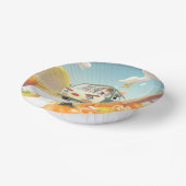 Grillige pompoenrit papieren kommen (Gebogen)