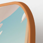 Grillige pompoenrit pickleball paddle (Links Detail)