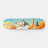 Grillige pompoenrit skateboard (Horizontaal)