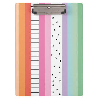 Grillige Pop Strepen Klembord