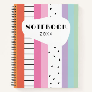 Grillige Pop Strepen Notitieboek
