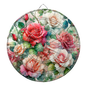 Grillige Roos Patroon Dartbord