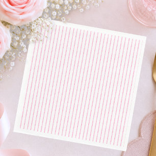 Grillige Roze Waterverf Strik Babyshower Servet