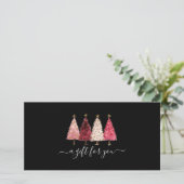 Grillige roze zwarte salon cadeaubon (Staand voorkant)