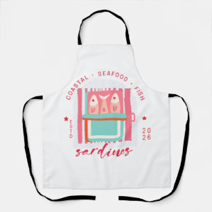 Grillige Sardines Kuststrand Schort