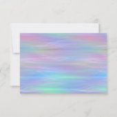 grillige slierten | Holo Fairy Pastel Regenboog En RSVP Kaartje (Achterkant)