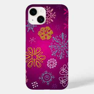 Grillige Sneeuwvlokken Winter Wonderland Case-Mate iPhone 14 Hoesje